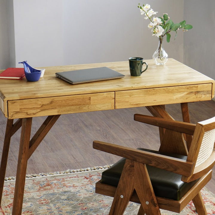 narrow-desk-with-drawers-oak-wood-writing-table-with-wooden-legs-sleek-design-for-small-spaces-upphomestore