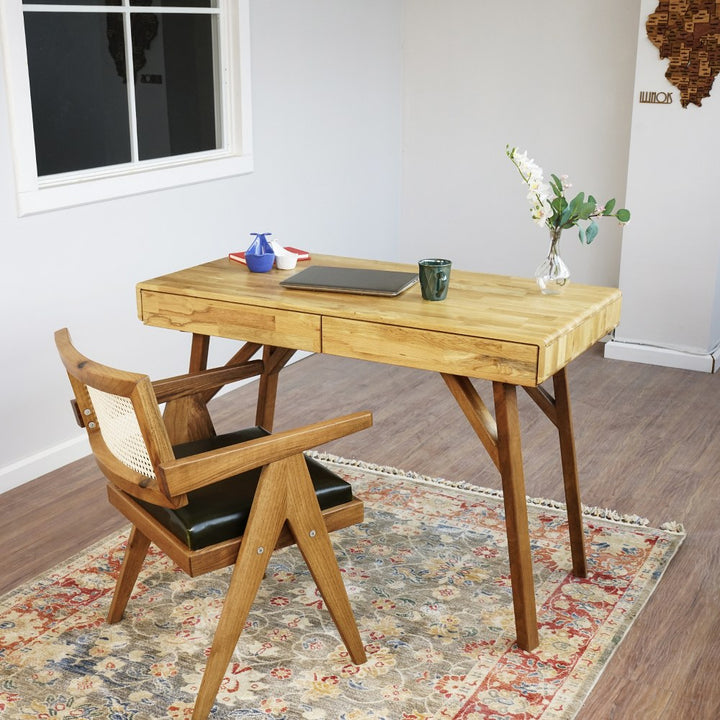 narrow-desk-with-drawers-oak-wood-writing-table-with-wooden-legs-versatile-office-furniture-piece-upphomestore