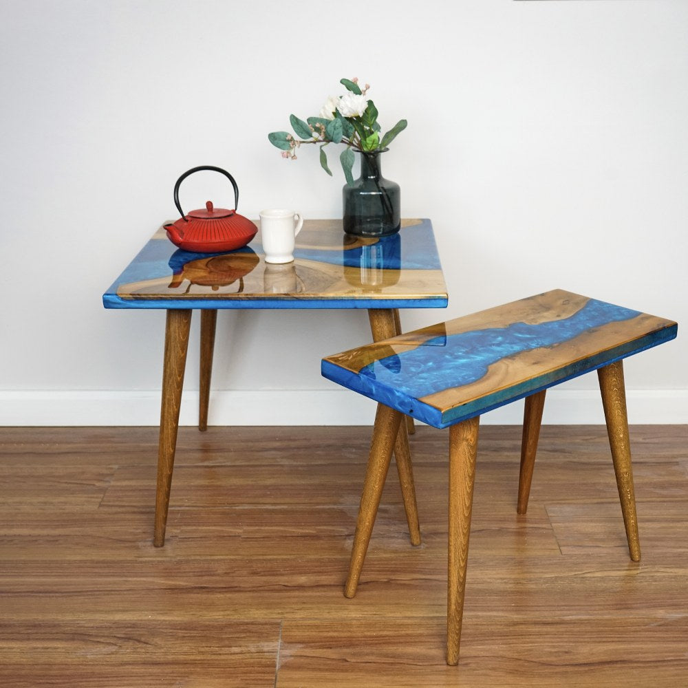 resin-walnut-coffee-table-set-of-2-blue-epoxy-furniture-functional-art-for-modern-spaces-upphomestore