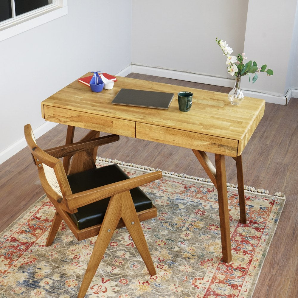 narrow-desk-with-drawers-oak-wood-writing-table-with-wooden-legs-modern-home-office-design-upphomestore