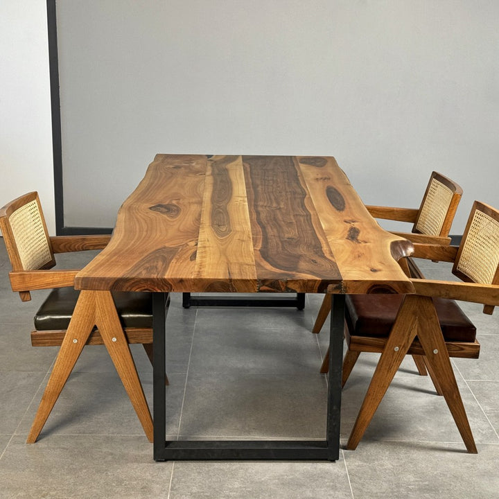 live-edge-dining-table-for-4-to-8-persons-walnut-wood-with-metal-legs-stylish-solid-wood-table-upphomestore