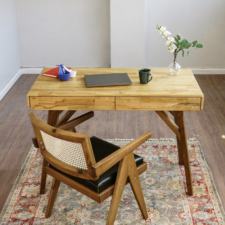narrow-desk-with-drawers-oak-wood-writing-table-with-wooden-legs-elegant-workstation-upphomestore