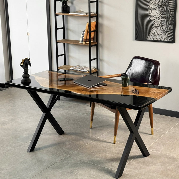 black-epoxy-computer-desk-solid-walnut-wood-office-desk-with-metal-legs-contemporary-style-upphomestore