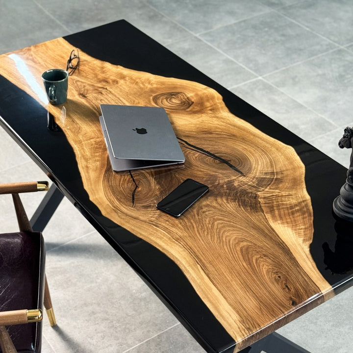 black-epoxy-computer-desk-solid-walnut-wood-office-desk-with-metal-legs-functional-office-furniture-upphomestore