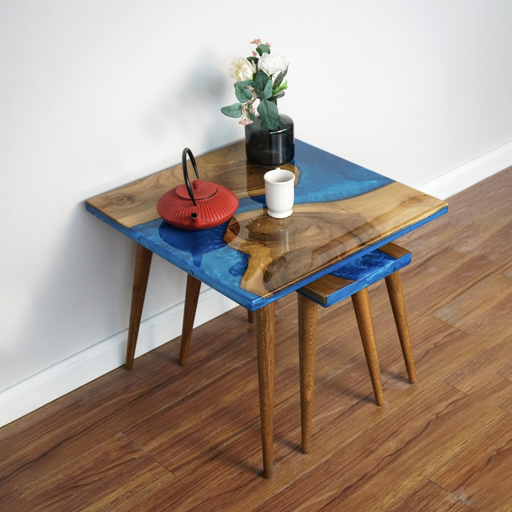 resin-walnut-coffee-table-set-of-2-blue-epoxy-furniture-handcrafted-unique-design-upphomestore
