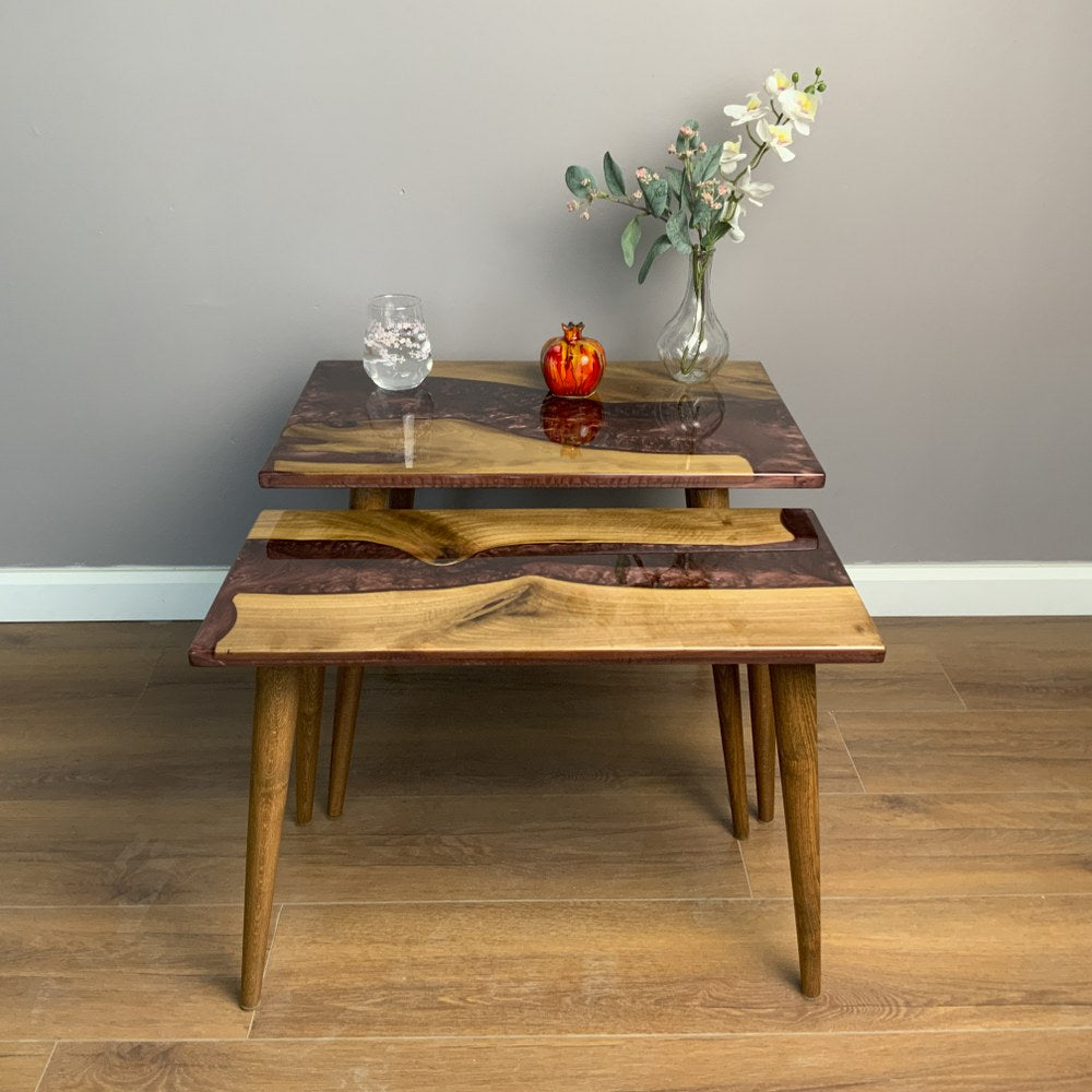 resin-walnut-coffee-table-set-of-2-burgundy-epoxy-furniture-modern-river-table-style-upphomestore