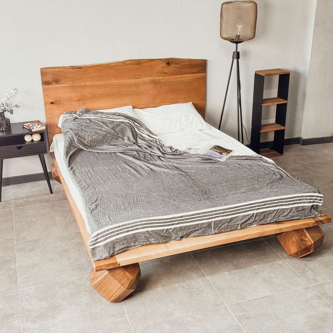 handmade-solid-wood-bed-live-edge-headboard-low-profile-walnut-spruce-upphomestore