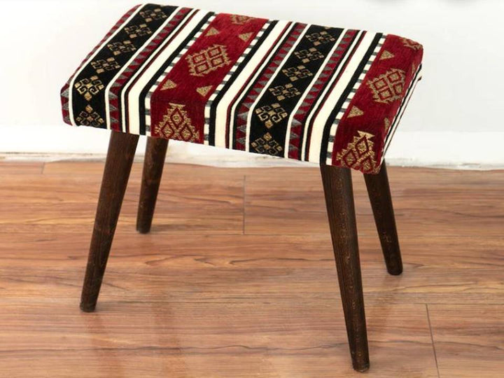 Ottoman Footstool and Piano Bench - Fabric Upholster Makeup Stool - UPP Home Store