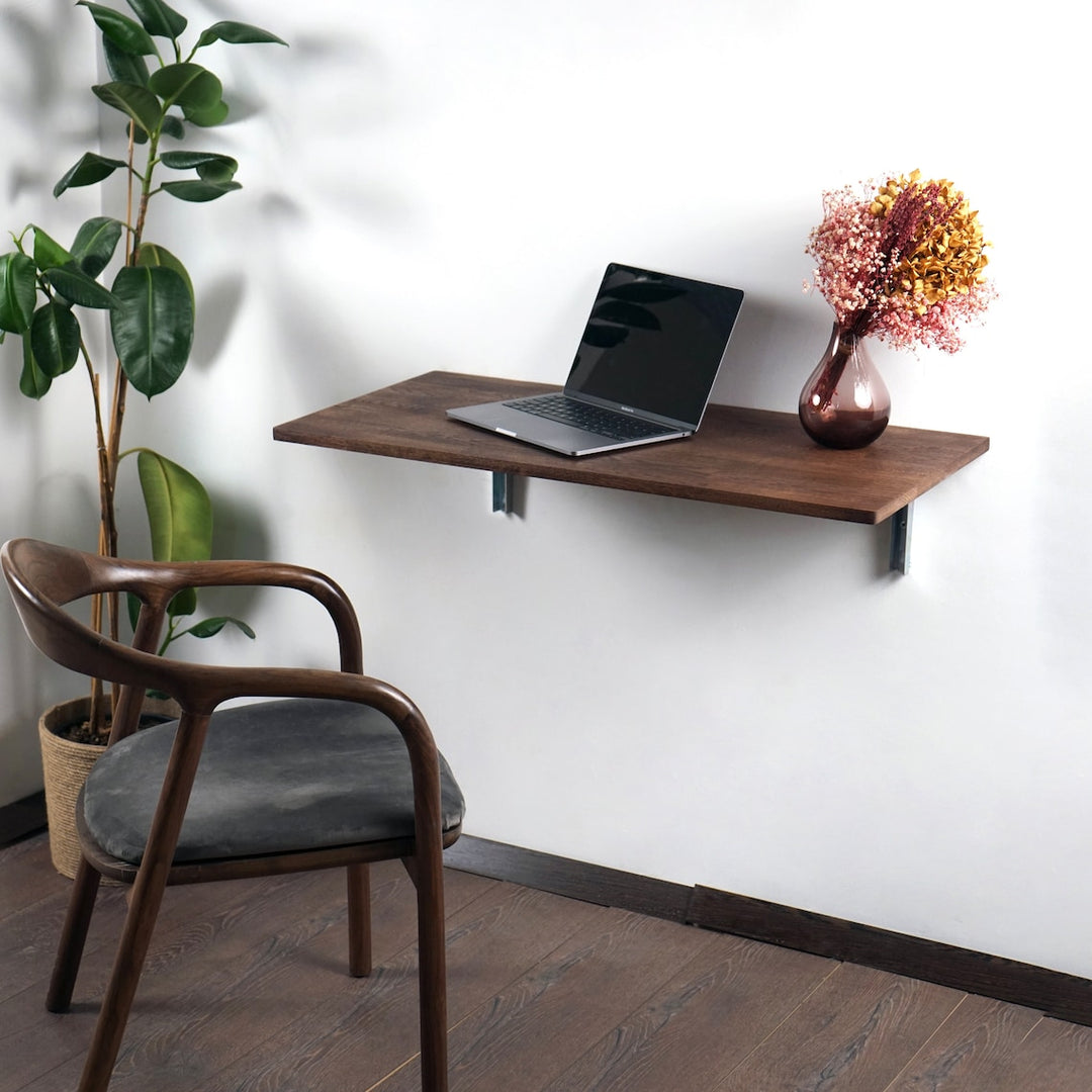 Folding Desk Wall Mounted Floating Wooden Table - UPP Home Store