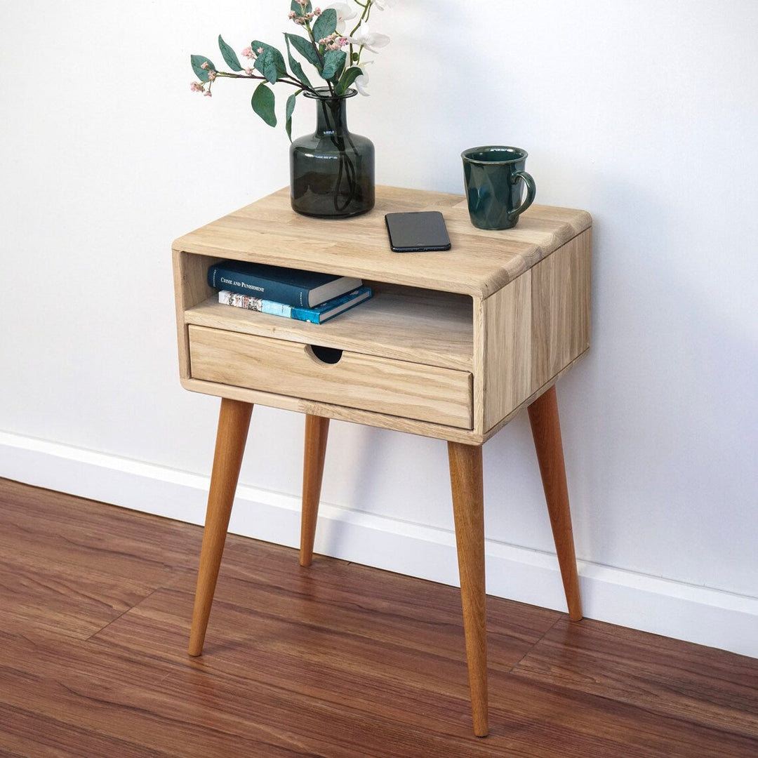 mid-century-nightstand-set-of-2-oak-bedside-table-with-drawer-walnut-floating-design-for-elegant-bedroom-setup-upphomestore