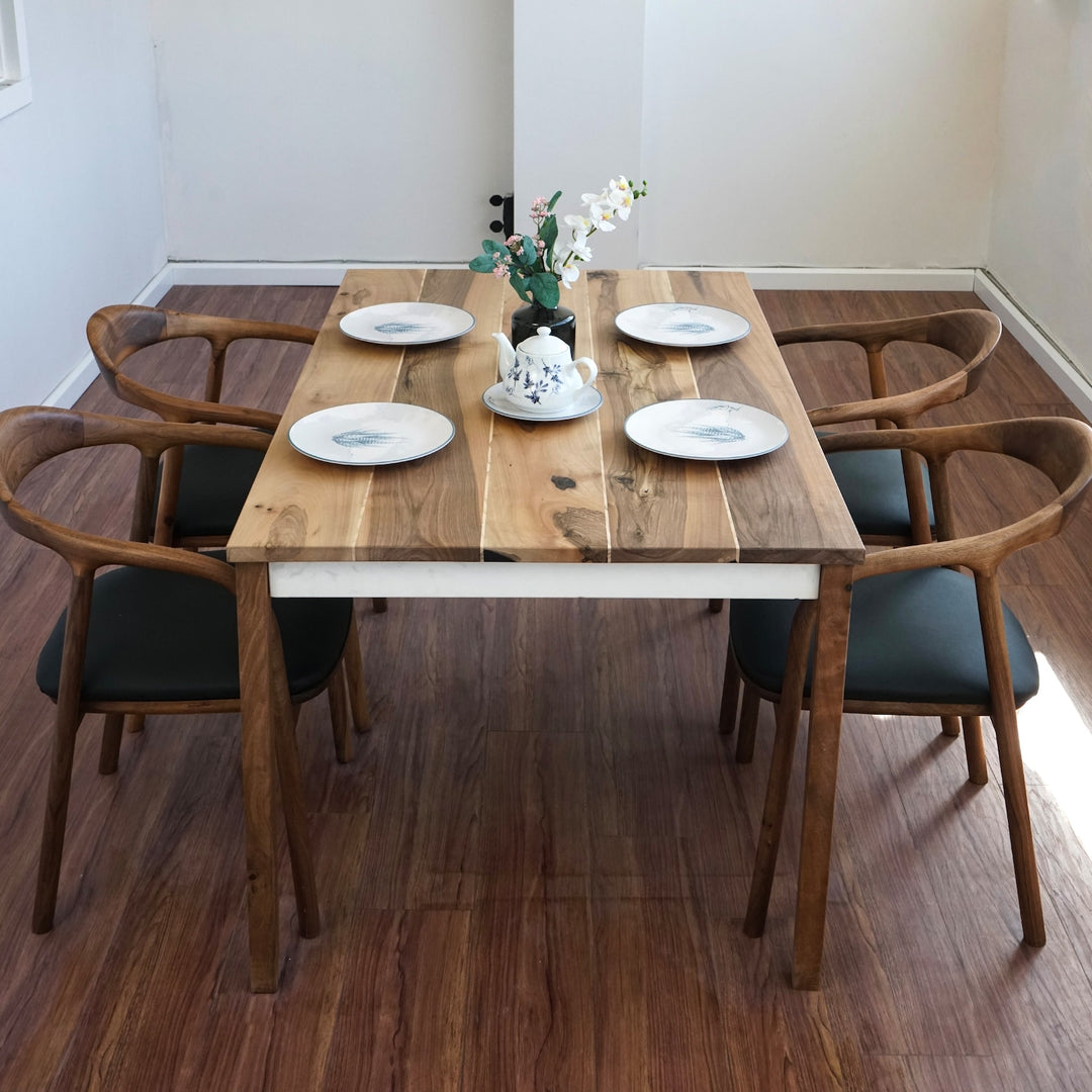 walnut-dining-table-6-and-4-seater-dining-table-set-metal-leg-detailed-dimensions-upphomestore