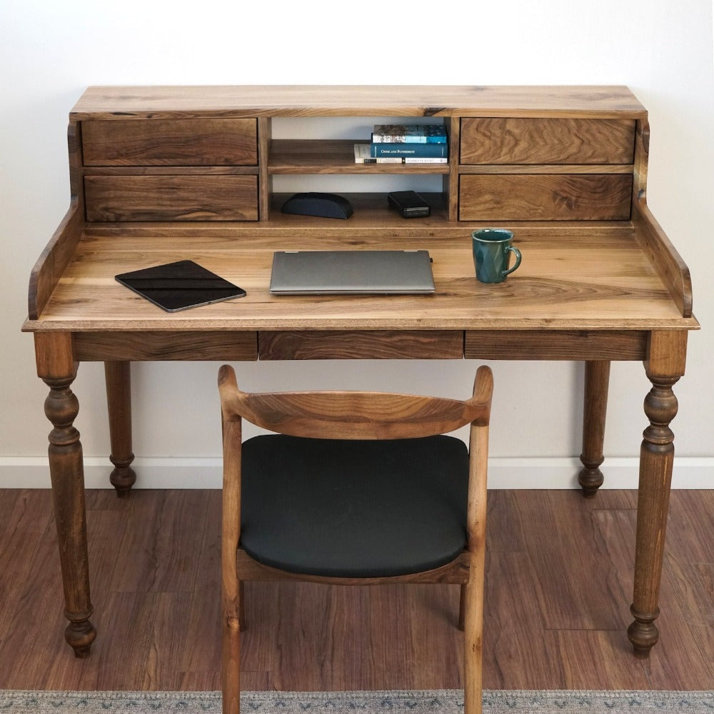 computer-desk-with-hutch-and-drawers-handmade-victorian-model-work-desk-spacious-storage-upphomestore