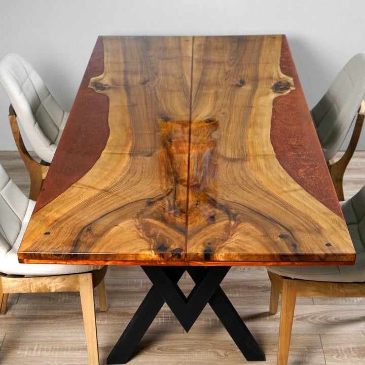 walnut-solid-dining-table-dining-table-sets-farmhouse-table-set-work-and-computer-table-maroon-epoxy-resin-table-metal-leg-kitchen-upphomestore