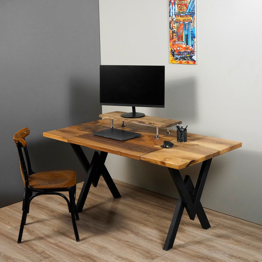 computer-desk-with-stand-walnut-solid-work-desk-metal-leg-with-drawers-upphomestore