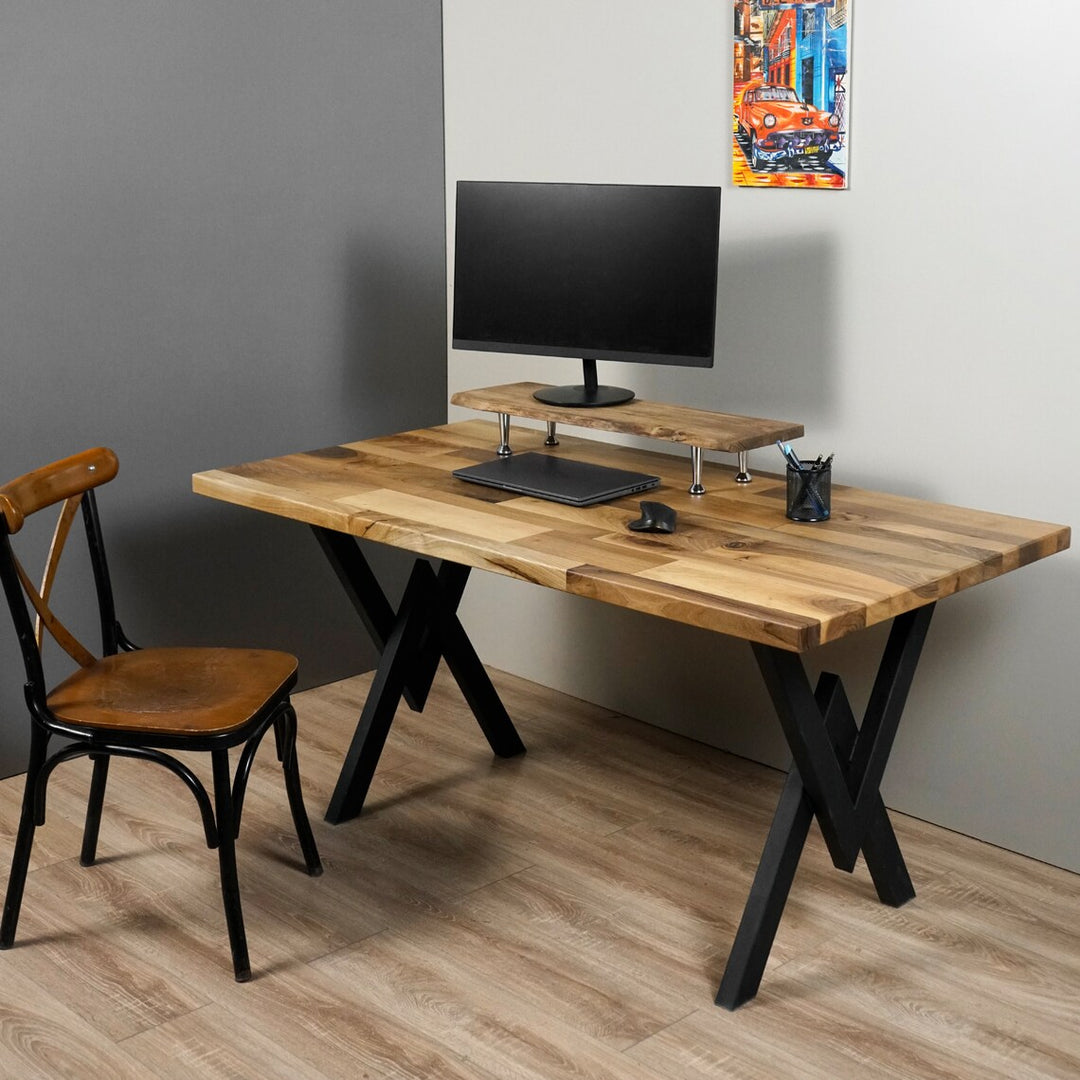 computer-desk-with-stand-walnut-solid-work-desk-metal-leg-v20-with-drawers-upphomestore