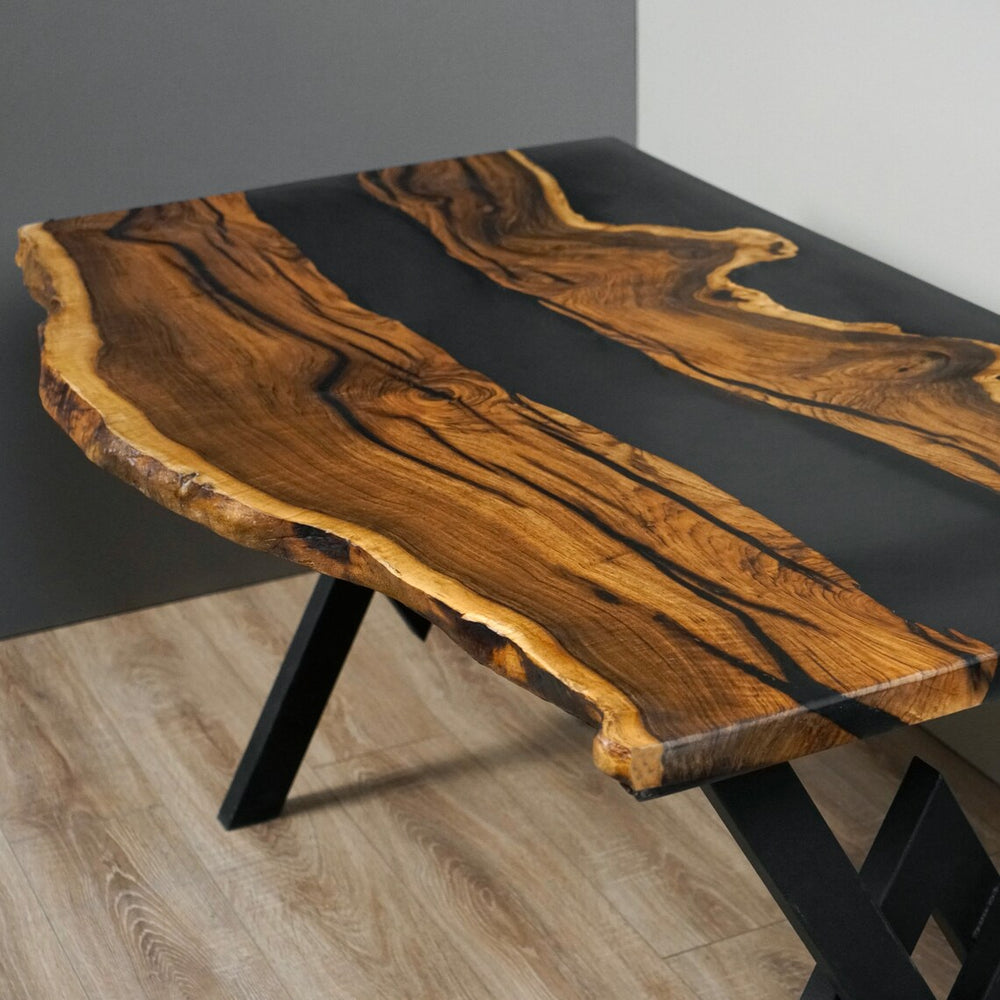 computer-desk-with-stand-work-desk-live-edge-desk-walnut-solid-black-epoxy-and-resin-metal-leg-v18-with-drawers-upphomestore