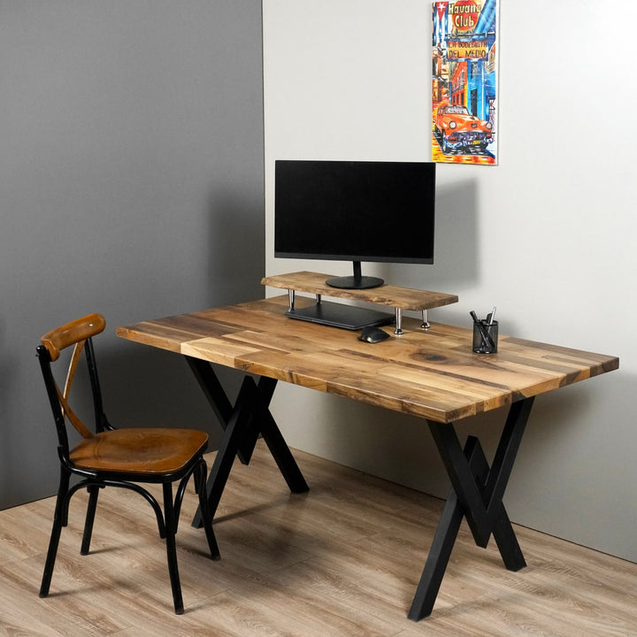 computer-desk-with-stand-work-desk-walnut-solid-metal-leg-v.17-organization-ideas-upphomestore