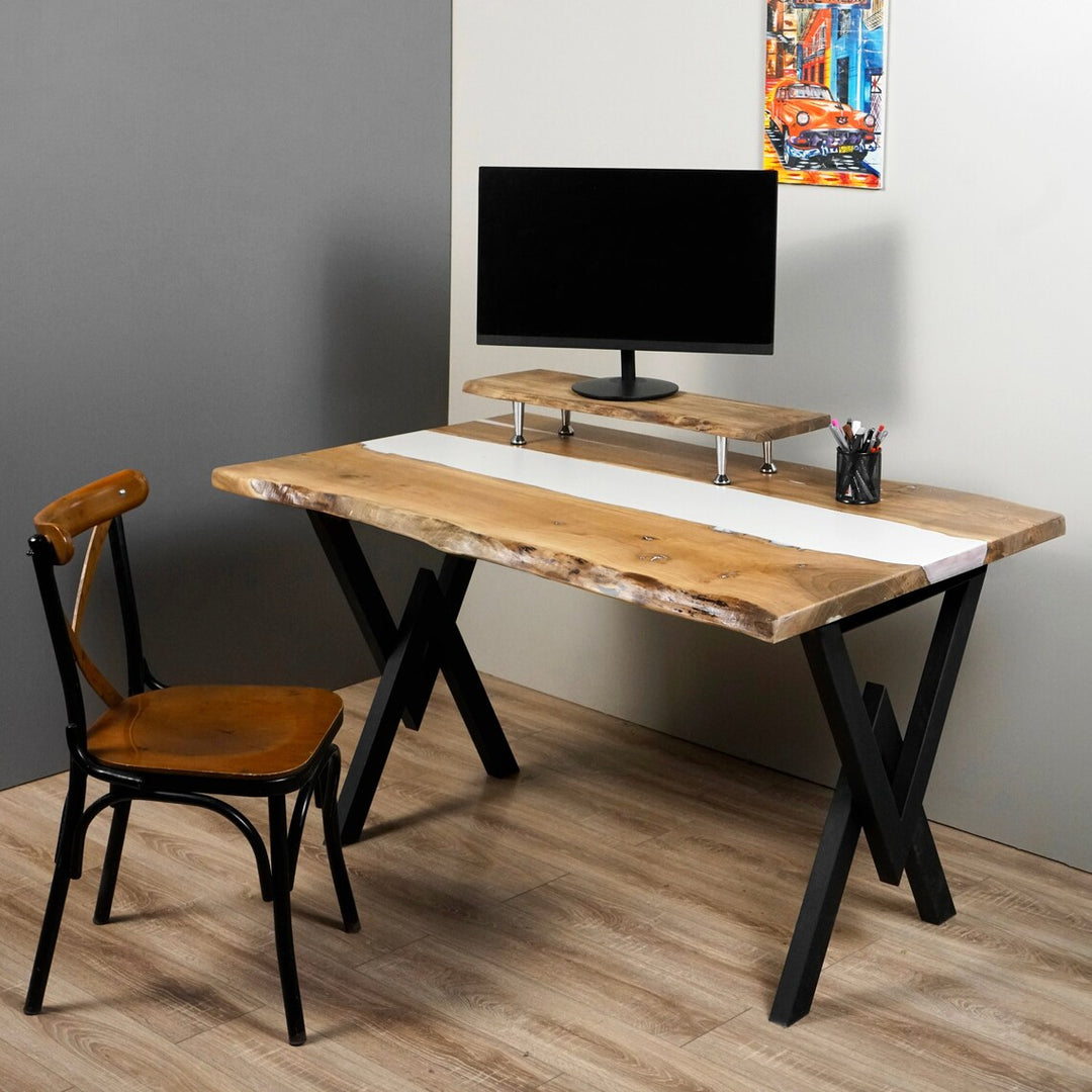 computer-desk-with-stand-work-desk-live-edge-desk-walnut-solid-white-epoxy-and-resin-metal-leg-v15-with-drawers-upphomestore