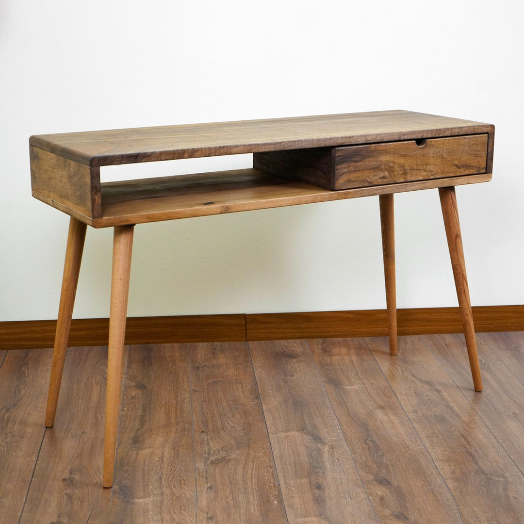 walnut-console-table-mid-century-modern-console-table-shelf-and-drawer-elegant-home-decor-upphomestore