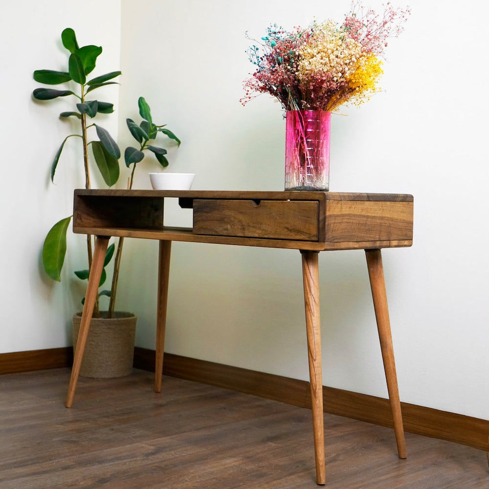 walnut-console-table-mid-century-modern-console-table-shelf-and-drawer-side-tables-bedroom-upphomestore