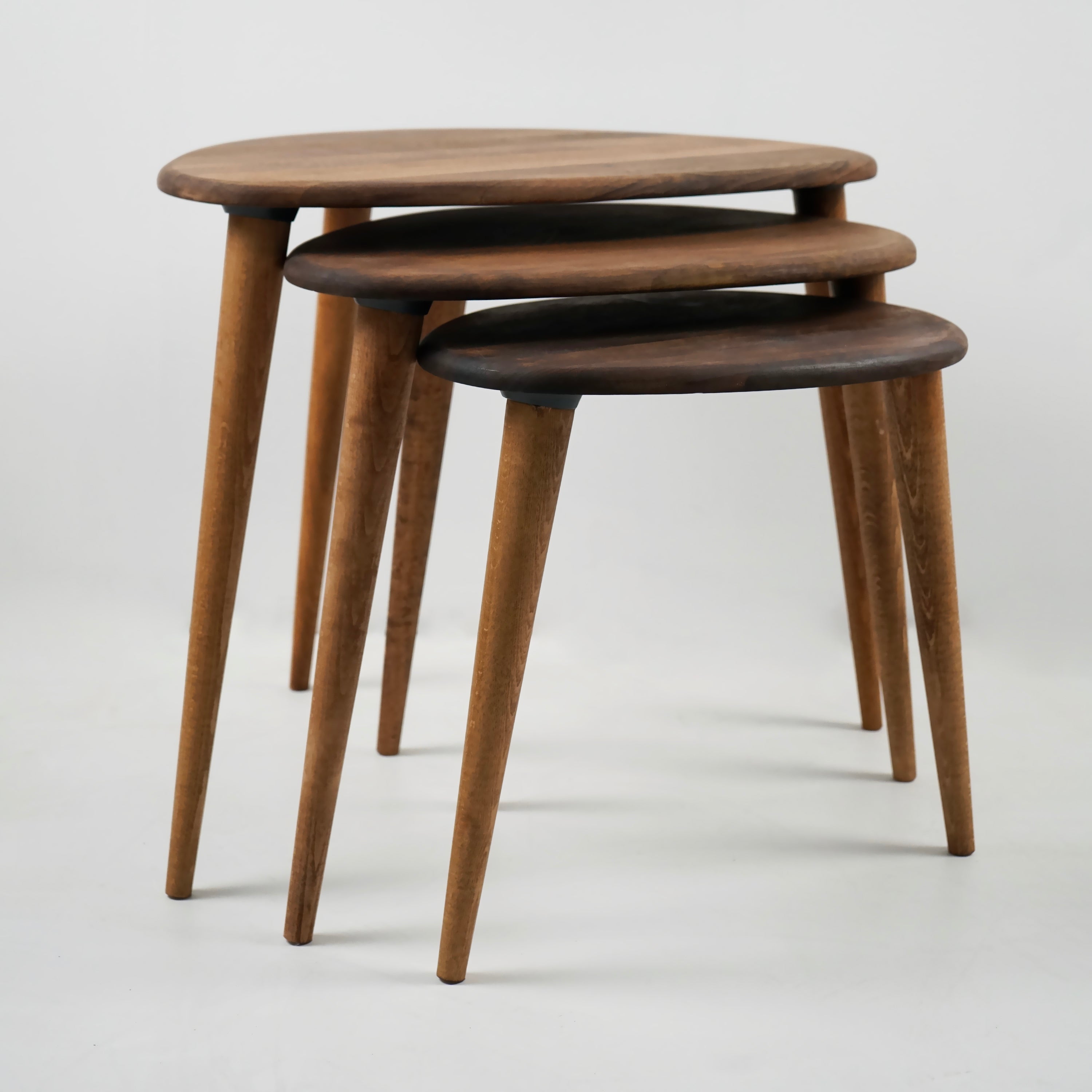 Ercol Style Set of Three Nesting Tables