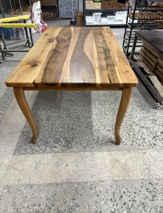 Walnut Dining Table, Cabriole Legs, 73 × 39 in, ready-to-ship piece No. 44, photo 1