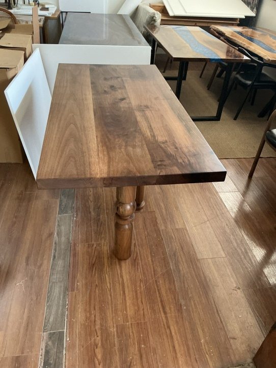 Dining Table, Geometric Turned Legs, 72 × 34 in, ready-to-ship piece No. 146, photo 1