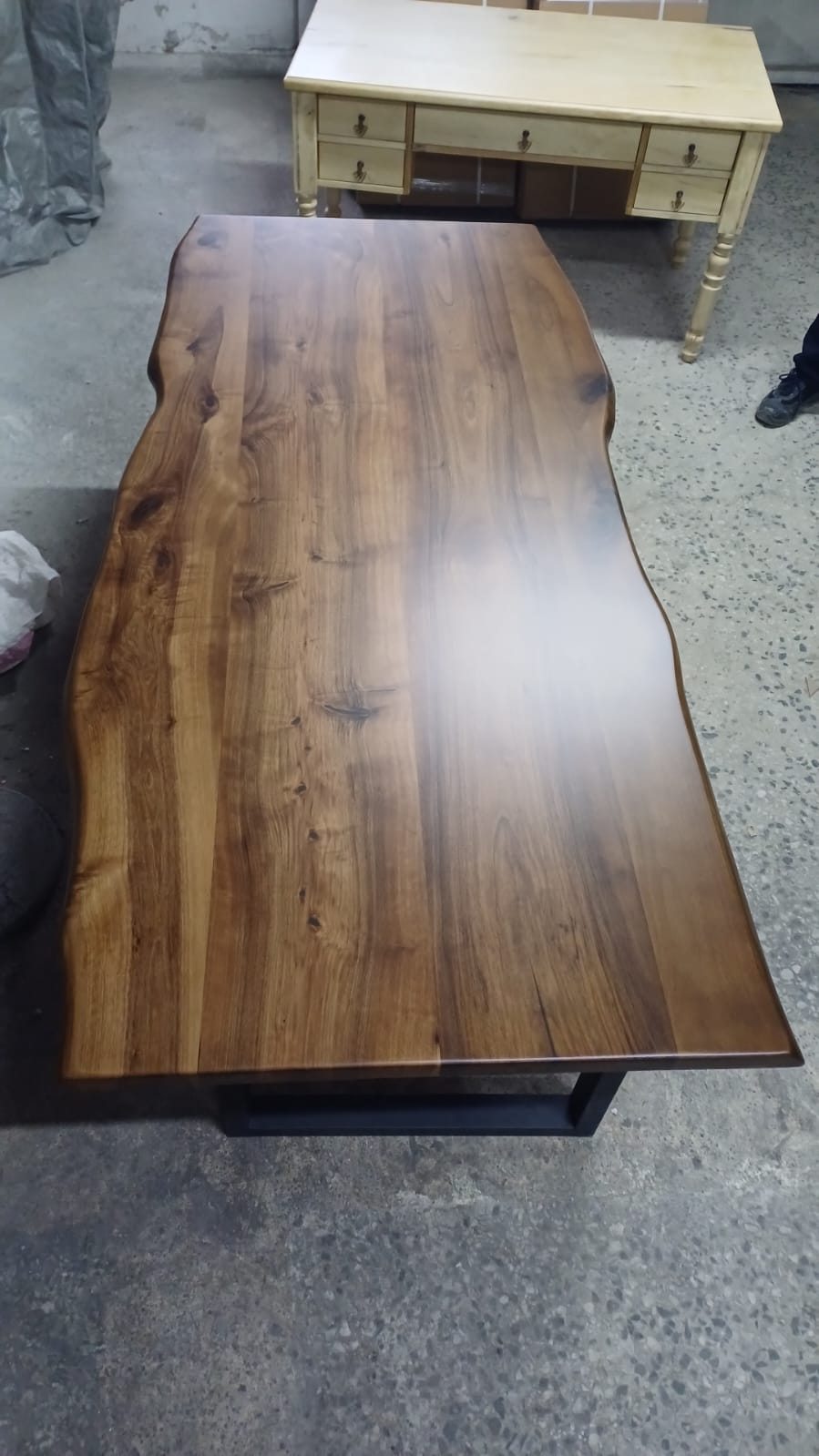 Walnut Live Edge Dining Table, 80 × 36 in, ready-to-ship piece No. 22, photo 1
