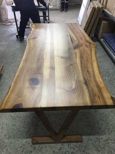 Walnut Live Edge Dining Table, 72 × 34 in, ready-to-ship piece No. 30, photo 1