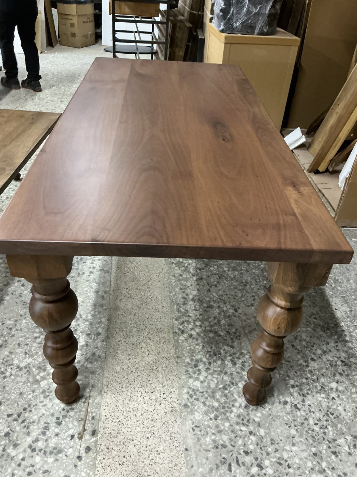 Walnut Farmhouse Dining Table, 70 × 32 in, ready-to-ship piece No. 161, photo 1