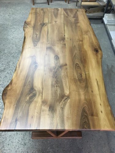 Walnut Live Edge Dining Table, 72 × 34 in, ready-to-ship piece No. 31, photo 1