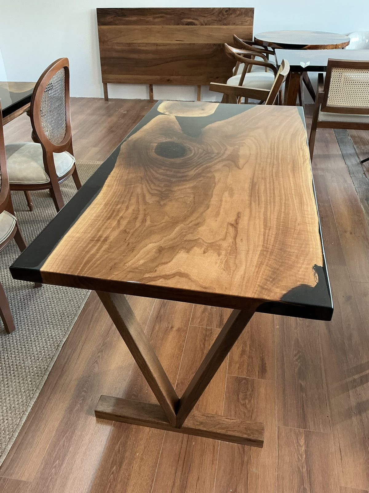 Epoxy Dining Table, 60 × 30 in, ready-to-ship piece No. 178, photo 1