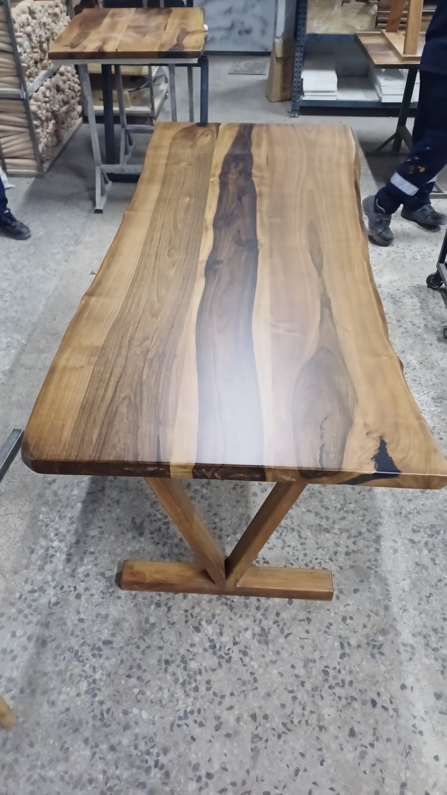 Walnut Live Edge Dining Table, 72 × 30 in, ready-to-ship piece No. 20, photo 1