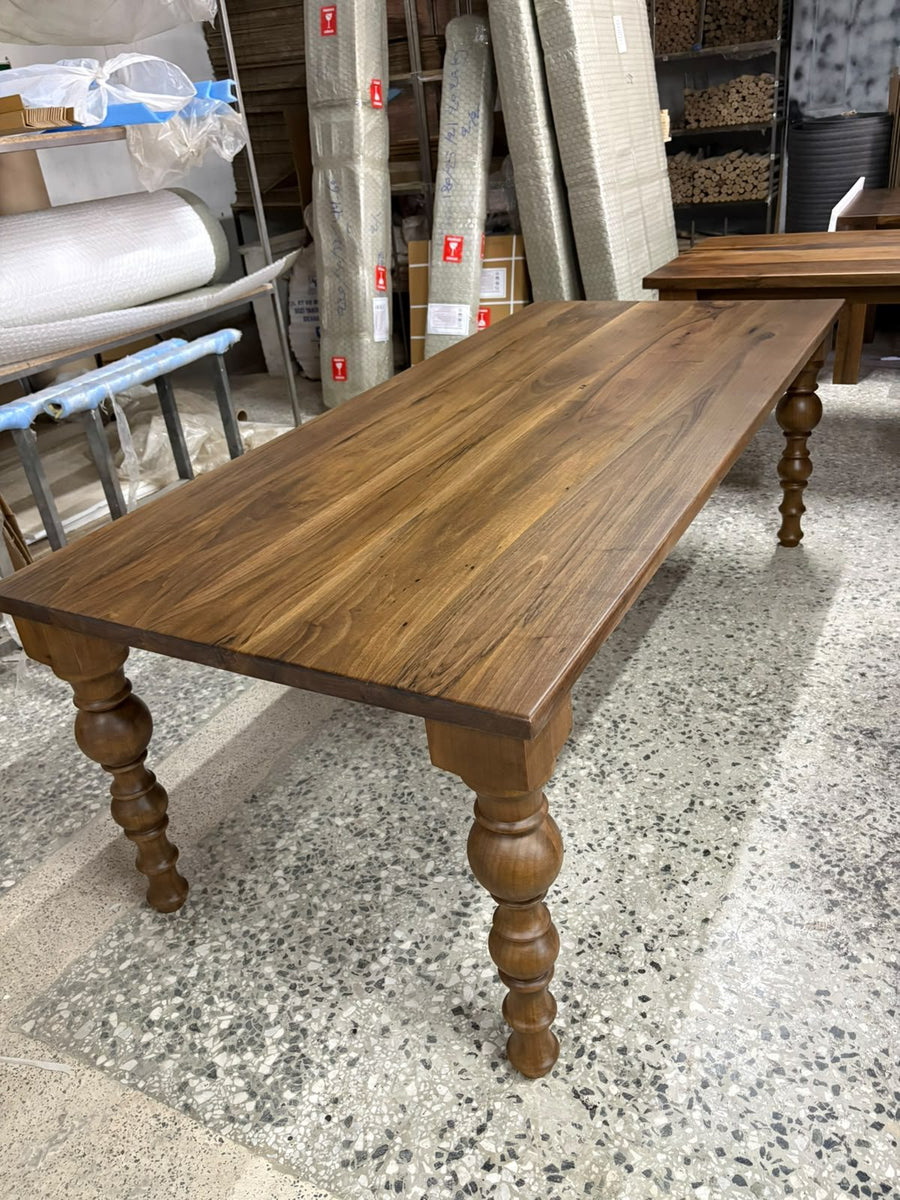 Walnut Farmhouse Dining Table, 80 × 36 in, ready-to-ship piece No. 163, photo 1