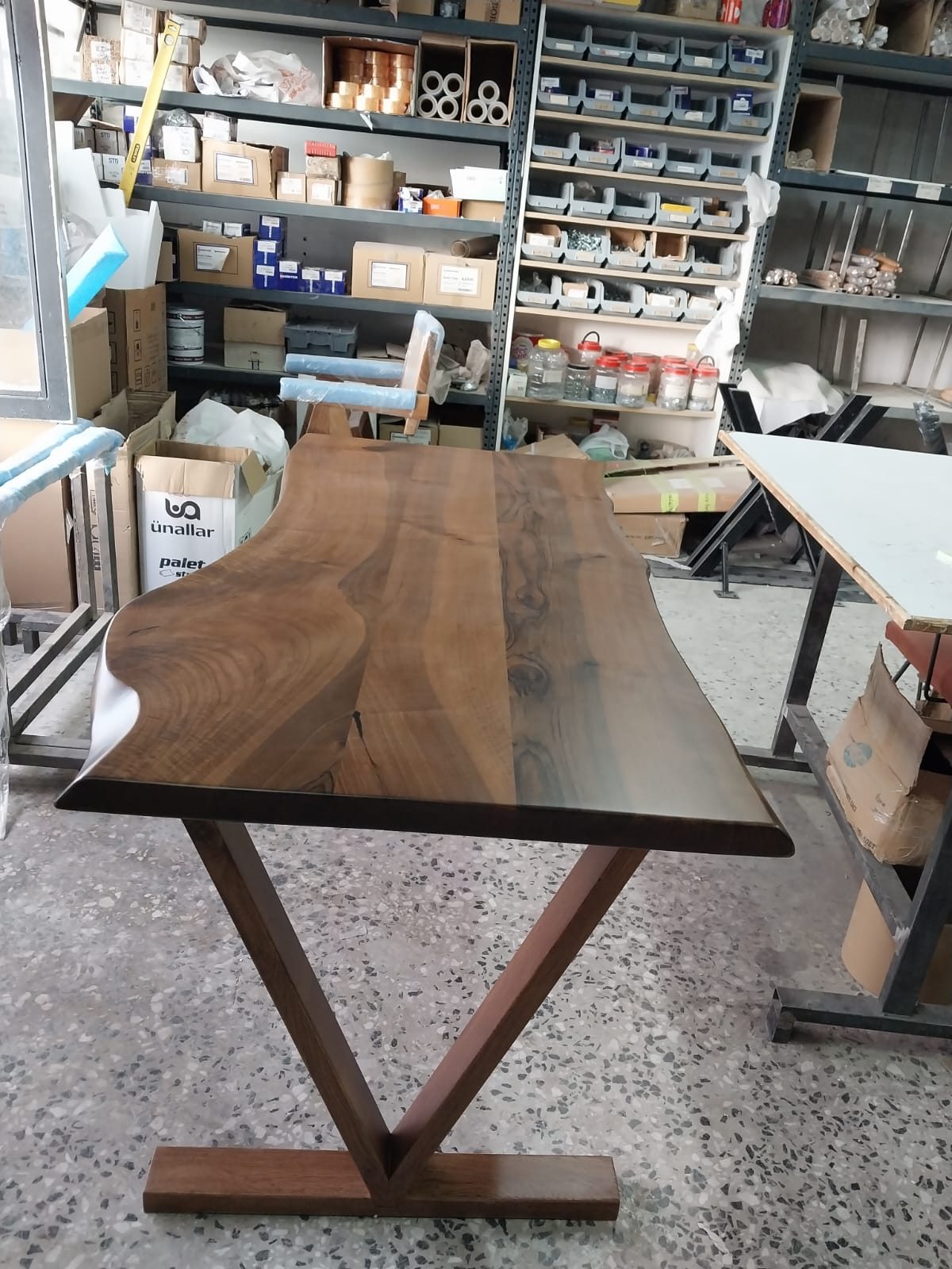 Walnut Live Edge Dining Table, 60 × 30 in, ready-to-ship piece No. 145, photo 2