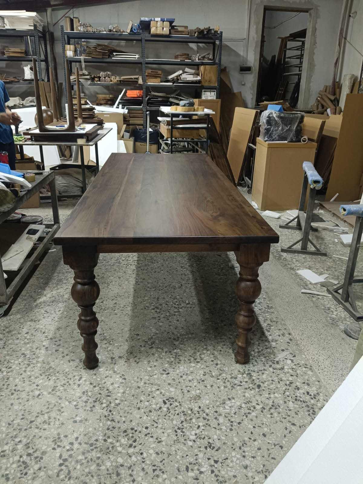 Walnut Farmhouse Dining Table, 91 × 36 in, ready-to-ship piece No. 164, photo 2