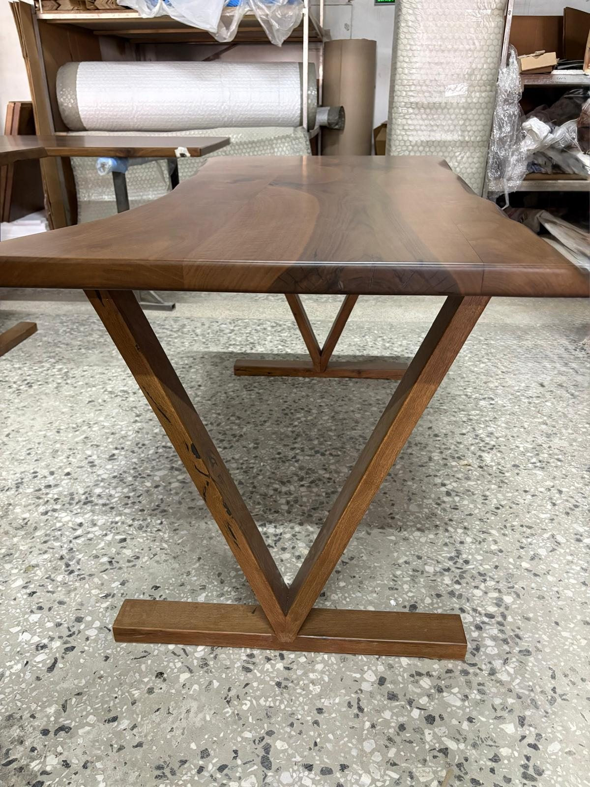 Walnut Live Edge Dining Table, 60 × 30 in, ready-to-ship piece No. 147, photo 2