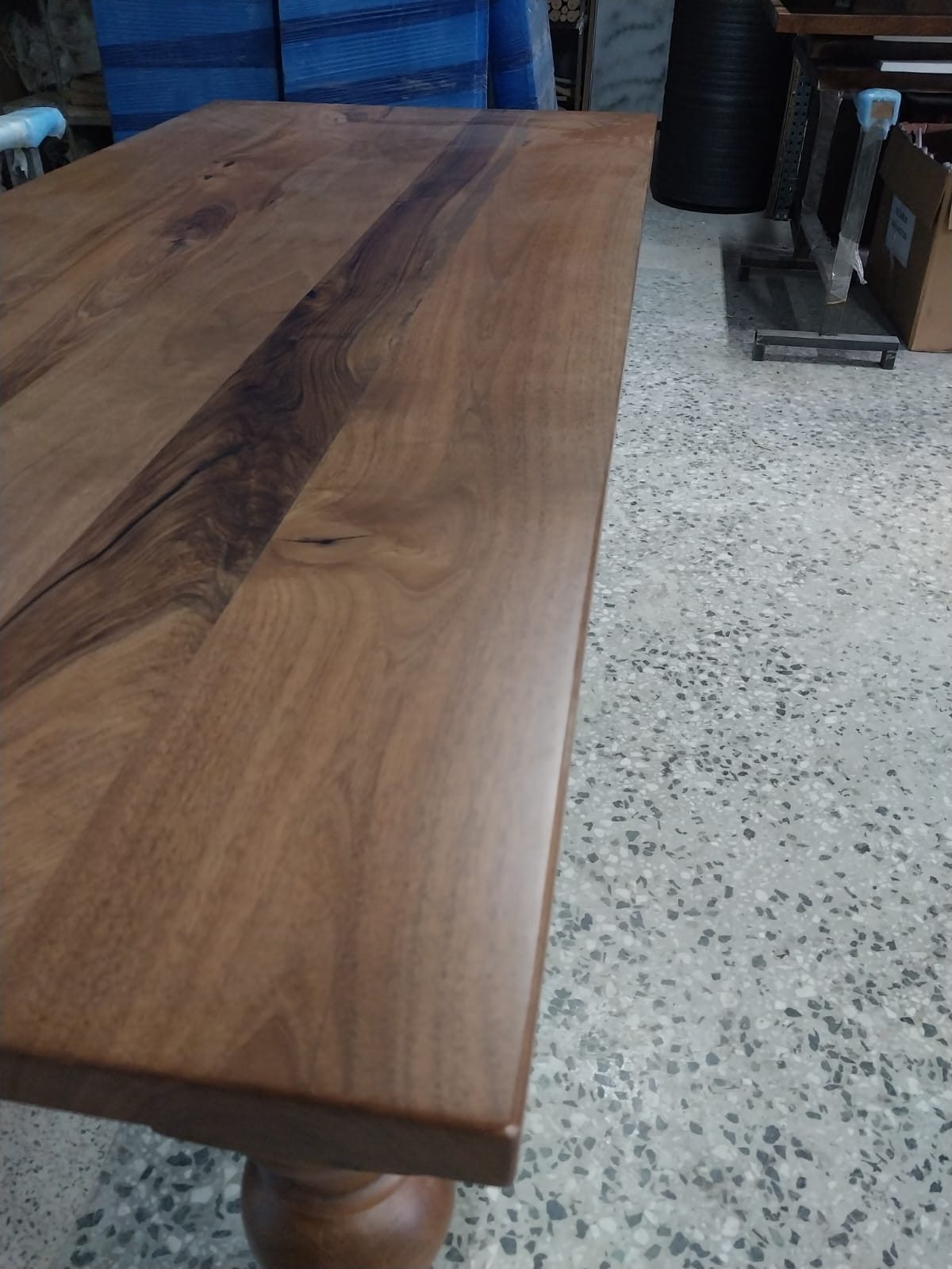 Walnut Farmhouse Dining Table, 80 × 36 in, ready-to-ship piece No. 131, photo 2