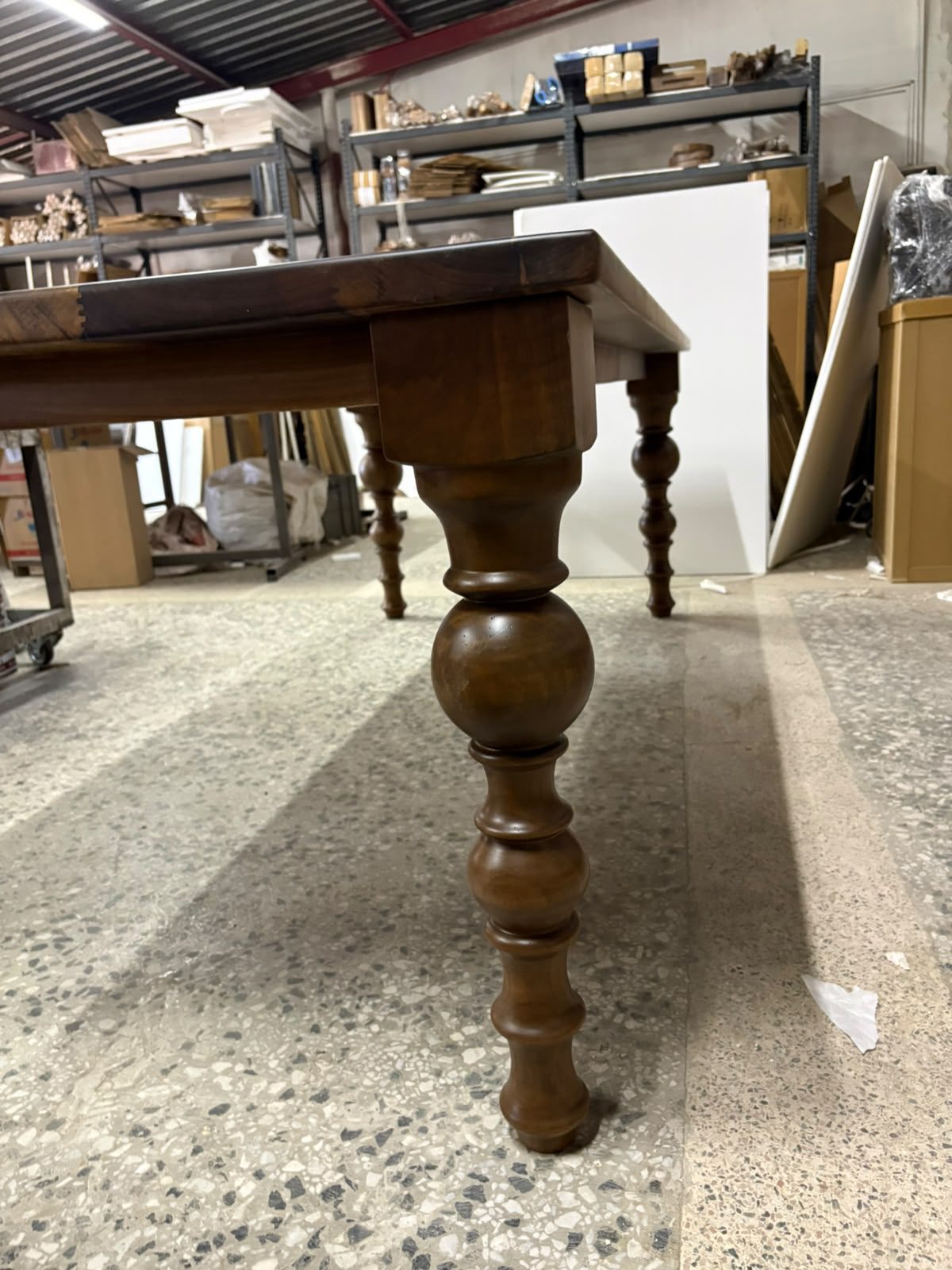Walnut Farmhouse Dining Table, 80 × 36 in, ready-to-ship piece No. 163, photo 2