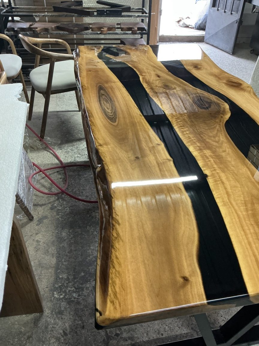 Black River Epoxy Table, 72 × 34 in, ready-to-ship piece No. 170, photo 2