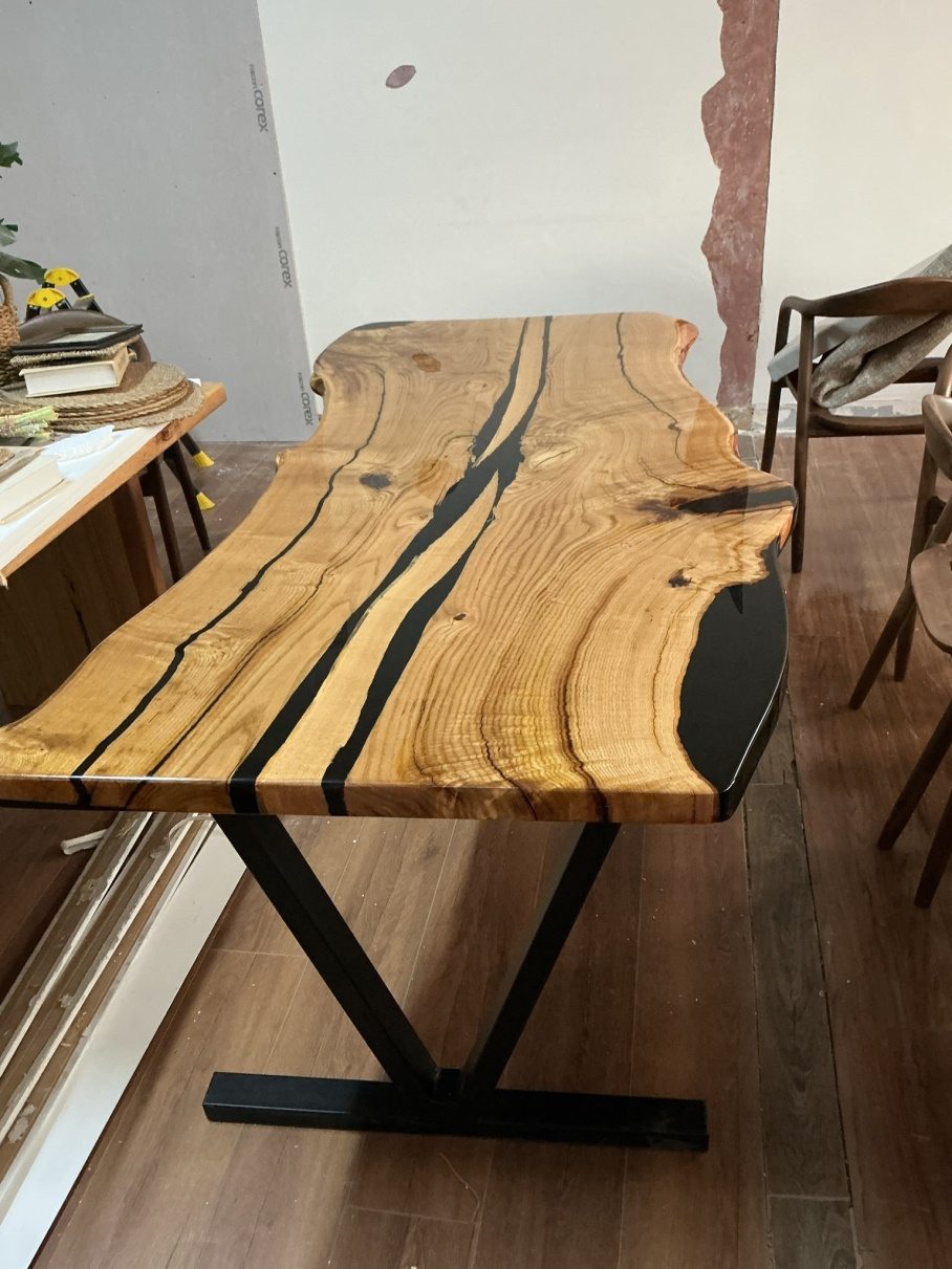 Chestnut Live Edge Dining Table, 72 × 34 in, ready-to-ship piece No. 172, photo 2