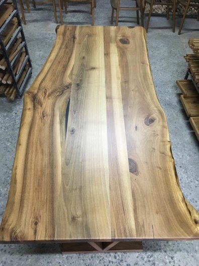 Walnut Live Edge Dining Table, 72 × 34 in, ready-to-ship piece No. 30, photo 2