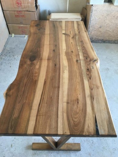 Walnut Live Edge Dining Table, 72 × 34 in, ready-to-ship piece No. 24, photo 2