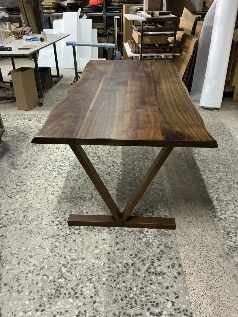 Walnut Live Edge Dining Table, 80 × 36 in, ready-to-ship piece No. 175, photo 2