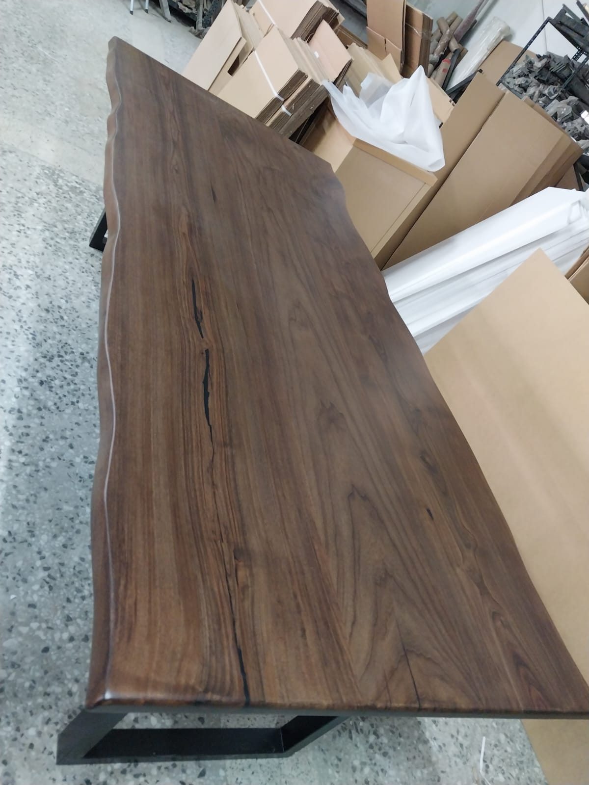Walnut Live Edge Dining Table, 95 × 40 in, ready-to-ship piece No. 141, photo 2