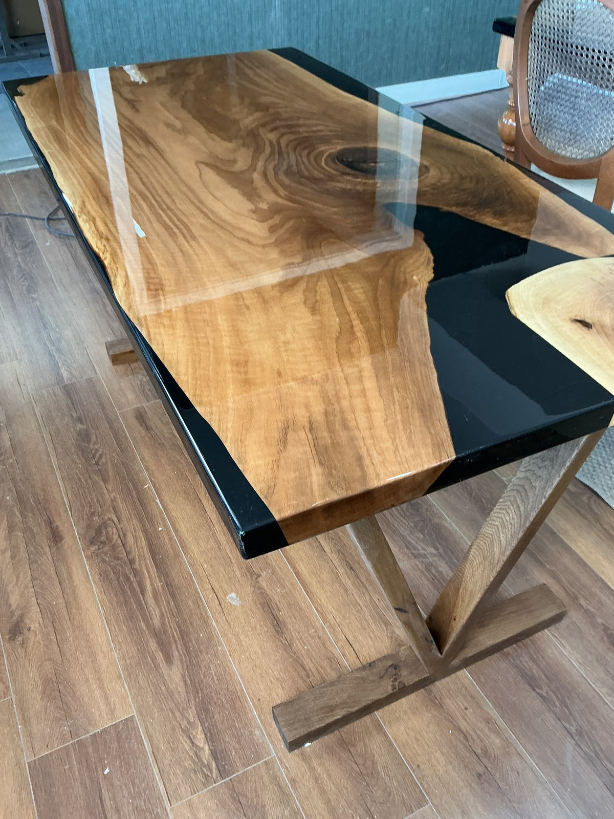 Epoxy Dining Table, 60 × 30 in, ready-to-ship piece No. 178, photo 2