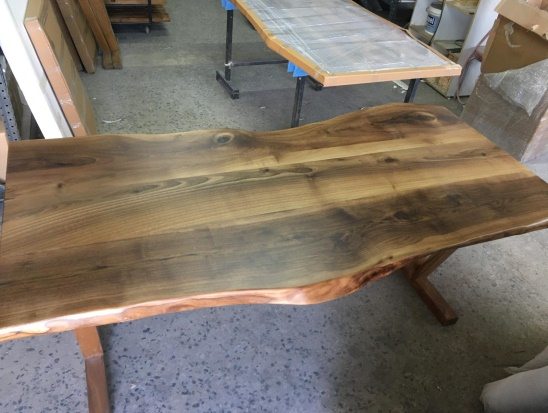 Walnut Live Edge Dining Table, 72 × 34 in, ready-to-ship piece No. 28, photo 3