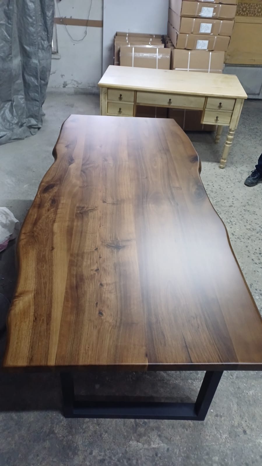 Walnut Live Edge Dining Table, 80 × 36 in, ready-to-ship piece No. 22, photo 3