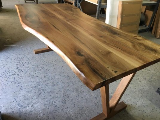 Walnut Live Edge Dining Table, 72 × 34 in, ready-to-ship piece No. 27, photo 3