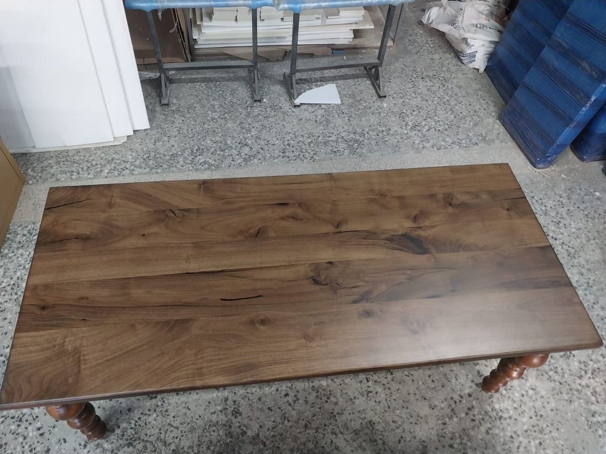 Walnut Farmhouse Dining Table, 80 × 36 in, ready-to-ship piece No. 132, photo 3